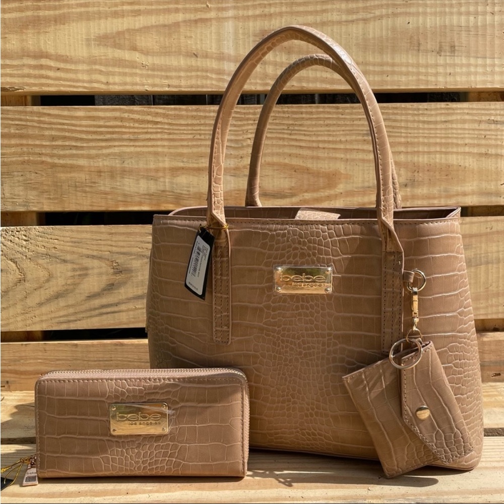 NWT Bebe matching bag and wallet